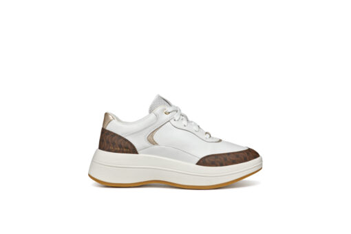 GEOX-D SPHERICA ECUB-3 D (D46WTD-08504-C0356)-WHITE-DK BROWN - Image 2