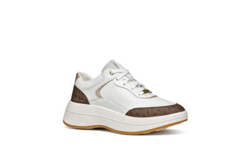 GEOX-D SPHERICA ECUB-3 D (D46WTD-08504-C0356)-WHITE-DK BROWN