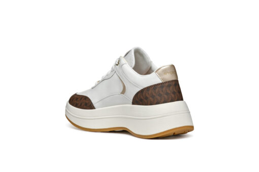 GEOX-D SPHERICA ECUB-3 D (D46WTD-08504-C0356)-WHITE-DK BROWN - Image 3