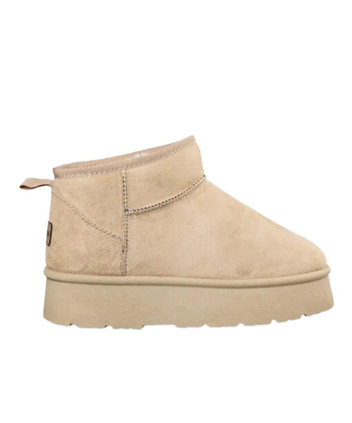 Alternative view of MISS NV-FAUX SHEARLING BOOTIES (S41-20479-36)-BEIGE