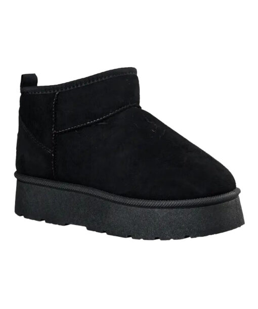 MISS NV-FAUX SHEARLING BOOTIES (S41-20479-34)-BLACK