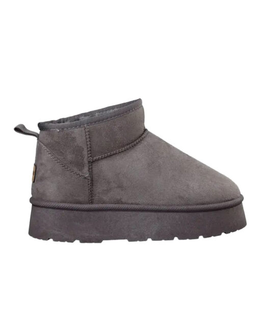 Alternative view of MISS NV-FAUX SHEARLING BOOTIES (S41-20479-23)-GREY