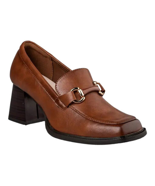MISS NV-LOW HEEL PUMPS (V57-20382-26)-CAMEL