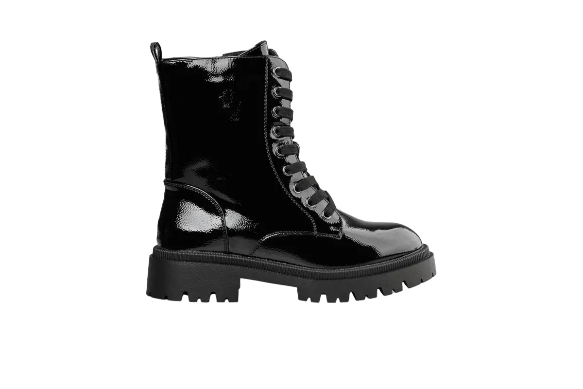 MISS NV-COMBAT BOOTS (V57-20384-34)-BLACK - Image 2