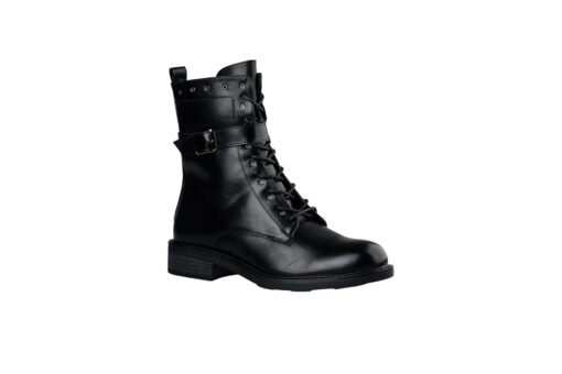 MISS NV-COMBAT BOOTS (V63-20169-34)-BLACK
