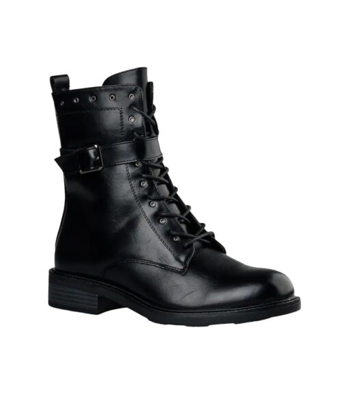 MISS NV-COMBAT BOOTS (V63-20169-34)-BLACK