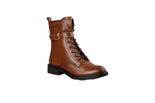 MISS NV-COMBAT BOOTS (V63-20169-28)-BROWN