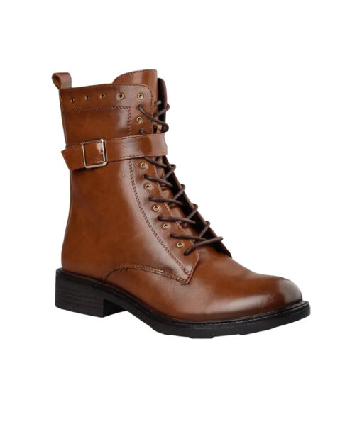 MISS NV-COMBAT BOOTS (V63-20169-28)-BROWN