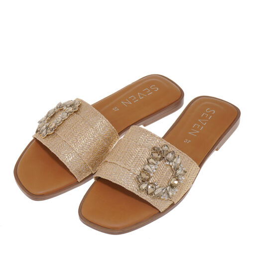 SEVEN (U421A277199Z)-LT GOLD RAFFIA - Image 3