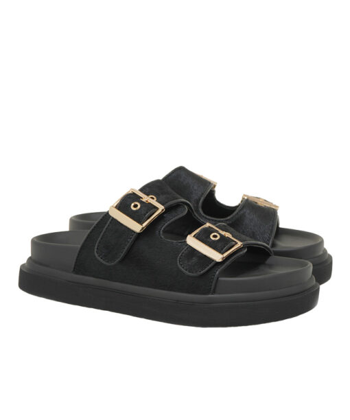 EXE (U403R2322877)-BLACK PONY LEATHER