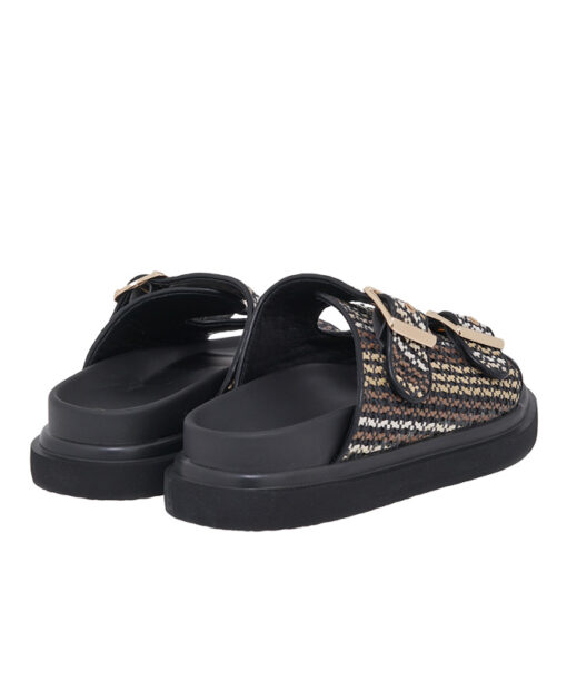 Alternative view of EXE (U403R232298S)-BLACK-BEIGE-RAFFIA