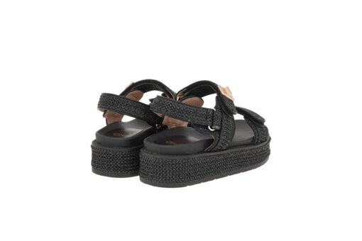 EXE (U420A252366G)-BLACK RAFFIA - Image 2