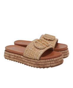 EXE (U421A2233284)-BEIGE RAFFIA