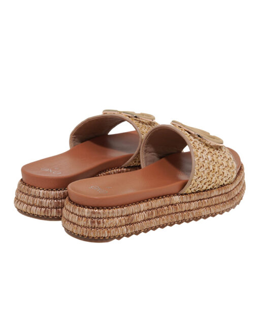 Alternative view of EXE (U421A2233284)-BEIGE RAFFIA