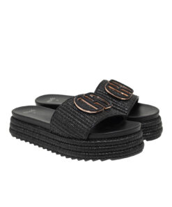 EXE (U421A2233H23)-BLACK-RAFFIA
