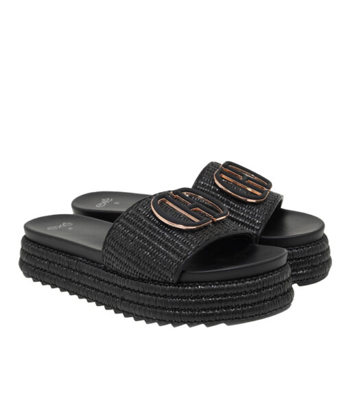 EXE (U421A2233H23)-BLACK-RAFFIA