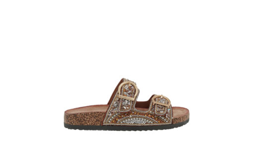 EXE (U477B39123D0)-CAMEL BRONZE-CLEAR STRASS - Image 2