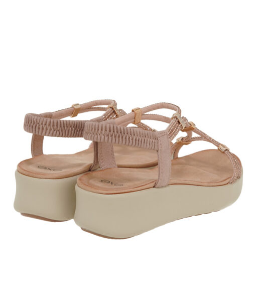 Alternative view of EXE (U489Q021206E)-NUDE METALLIC-ROSE G