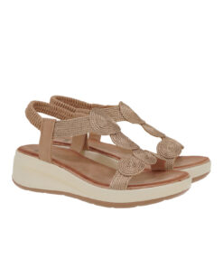 EXE (U489Q11237C4)-ROSE GOLD WEAVE-CAMEL
