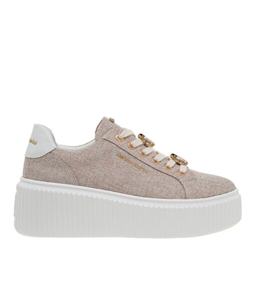 Alternative view of RENATO GARINI (U119R12932I5)-BEIGE-CANVAS-WHITE