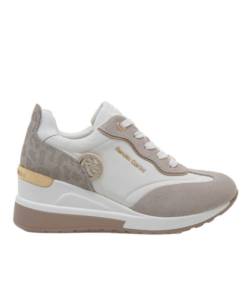 Alternative view of RENATO GARINI (U119R459366K)-WHITE-BEIGE-LEOPAR