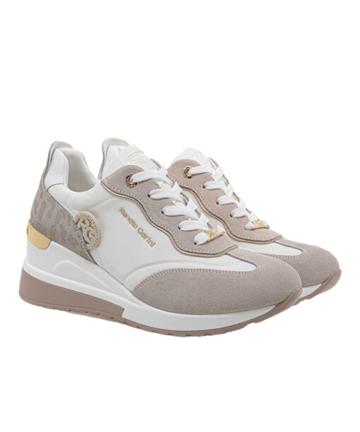 RENATO GARINI (U119R459366K)-WHITE-BEIGE-LEOPAR