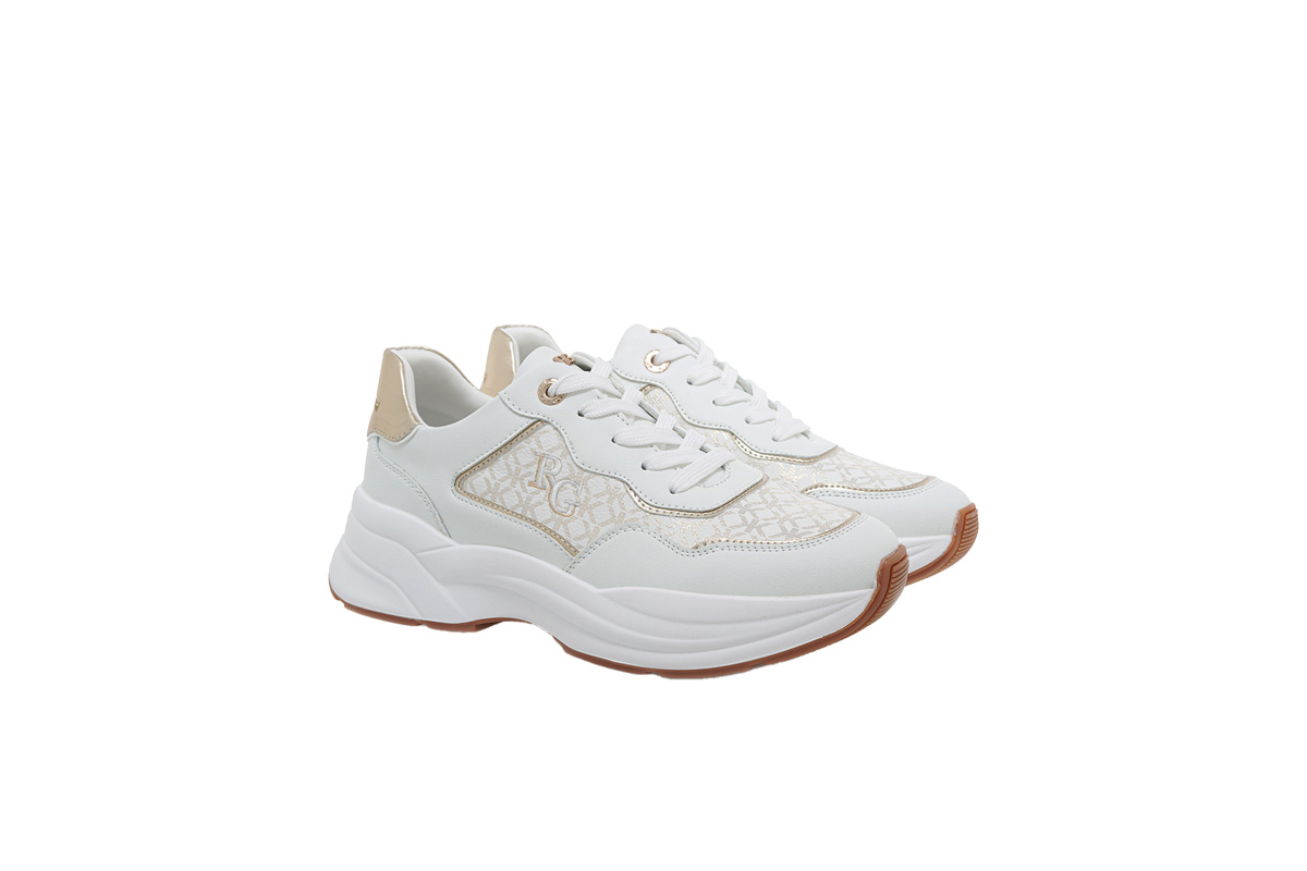 RENATO GARINI (U119R55122C1)-WHITE-WHITE LT GOLD STAMP