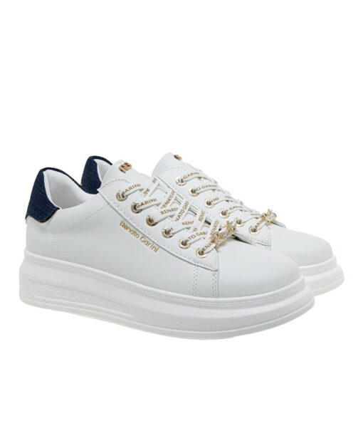 RENATO GARINI (U119R57322J6)-WHITE-BLUE DENIM-LT GOLD