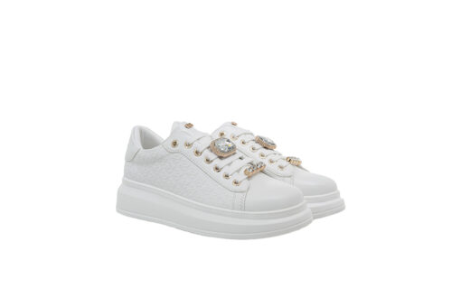 RENATO GARINI (U119R6522E64)-WHITE-GOLD METAL DETAILS
