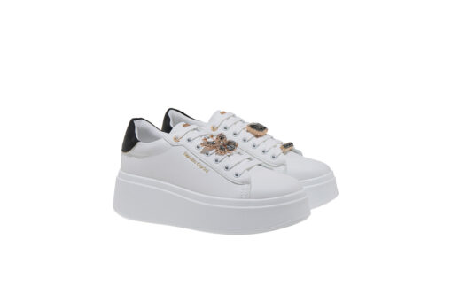 RENATO GARINI (U119R7563I61)-WHITE-BLACK-LT GOLD