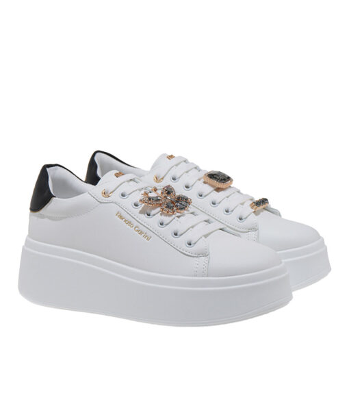 RENATO GARINI (U119R7563I61)-WHITE-BLACK-LT GOLD