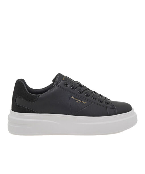 Alternative view of RENATO GARINI-DAVE-1 (U5700011373F)-BLACK-BLACK SUEDE-WHITE OUTSOLE