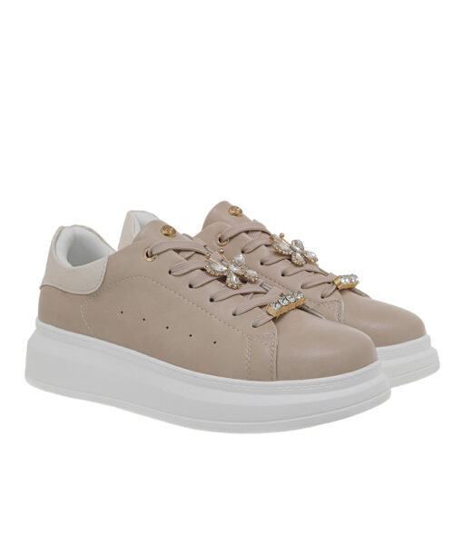 SEVEN (U119R123205F)-BEIGE-GOLD BUTTERFLIES