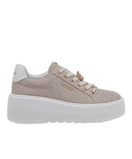 Alternative view of SEVEN (U119R81232I5)-LT BEIGE CANVAS-WHITE
