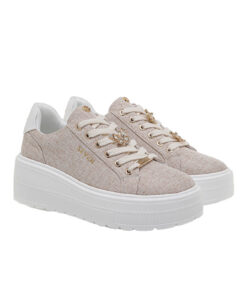 SEVEN (U119R81232I5)-LT BEIGE CANVAS-WHITE