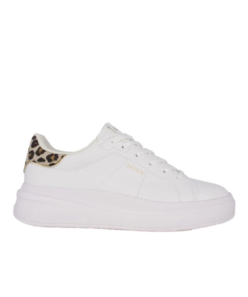 Alternative view of SEVEN (U189S16130I0)-WHITE-LEOPARD CANVAS