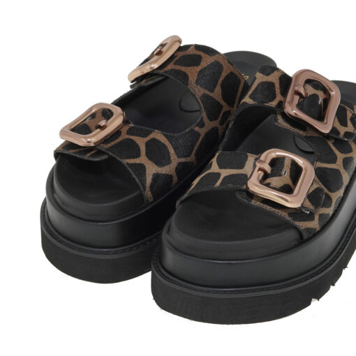 SEVEN (U419A83148C6)-BLACK TAUPE GIRAFFE PONY - Image 3