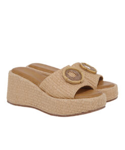 SEVEN (U439W2555284)-BEIGE RAFFIA
