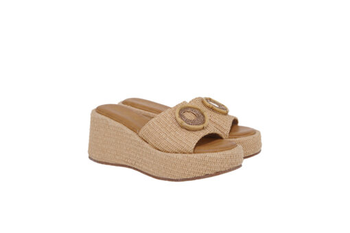 SEVEN (U439W2555284)-BEIGE RAFFIA