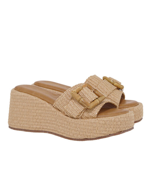 SEVEN (U439W2585284)-BEIGE RAFFIA