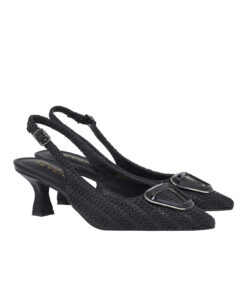 SEVEN (U439W295366G)-BLACK-RAFFIA