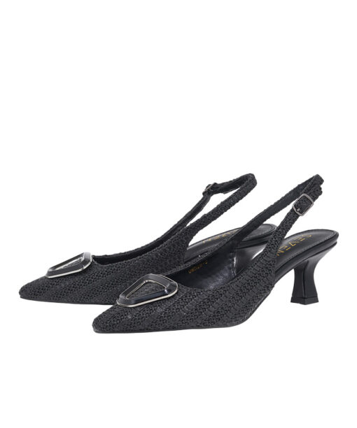 Alternative view of SEVEN (U439W295366G)-BLACK-RAFFIA