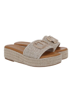 SEVEN (U439W8323284)-TAUPE RAFFIA