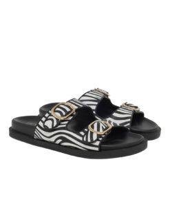 SEVEN (U460J0501K13)-BLACK-WHITE ZEBRA