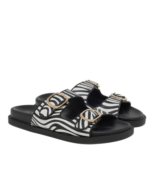 SEVEN (U460J0501K13)-BLACK-WHITE ZEBRA