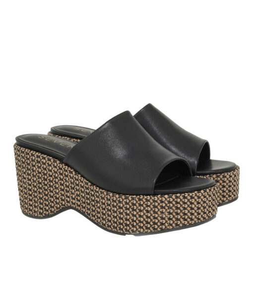 SEVEN (U470V241772T)-BLACK-BLK BEIGE RAFF