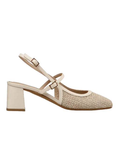Alternative view of ENVIE SHOES-SLINGBACK PUMPS (E02-21753-199)-VANILLA