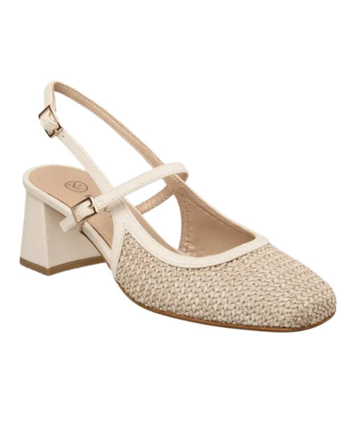 ENVIE SHOES-SLINGBACK PUMPS (E02-21753-199)-VANILLA