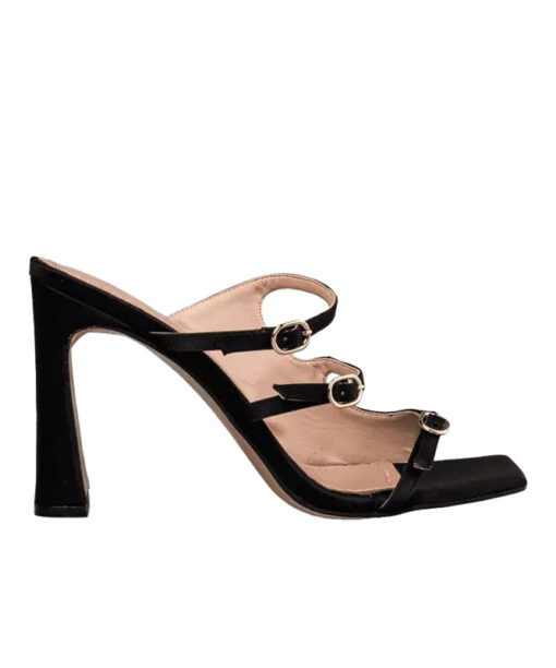 Alternative view of ENVIE-BLOCK HEEL MULES (E02-21795-34)-BLACK