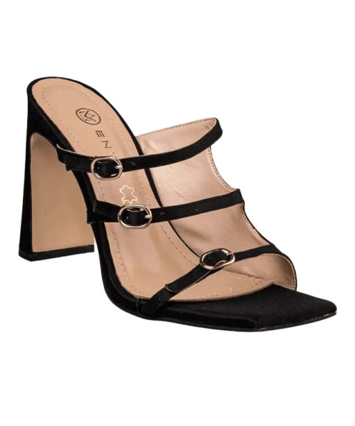 ENVIE-BLOCK HEEL MULES (E02-21795-34)-BLACK